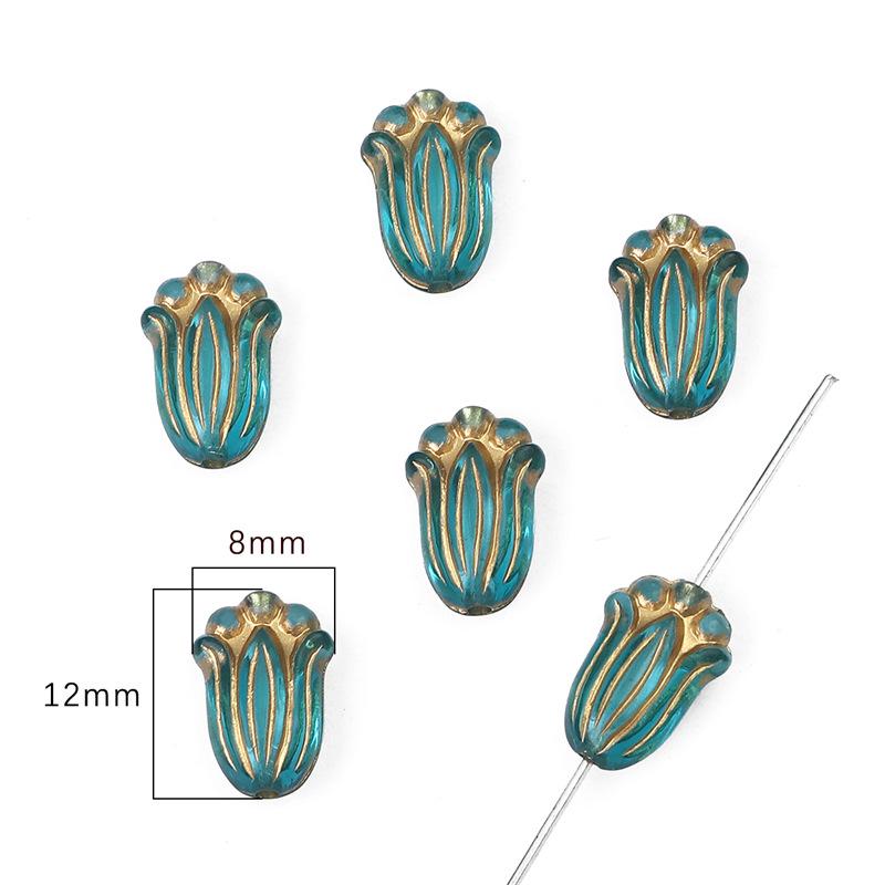 Барочные позолоченные овальные плоские бусины-оливки для изготовления украшений и серег своими руками