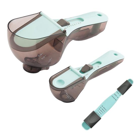 Ложка-совчок для кормления собак, кошек, кроликов, птиц. Регулируемая мерная чашка для корма животных со шкалой. Двусторонняя восьмипозиционная мерная ложка. Соль