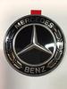 Mercedes Benz Genuine Engine Emblem Gloss Black Laurel Wreath C Tape Paste Hood/Captner