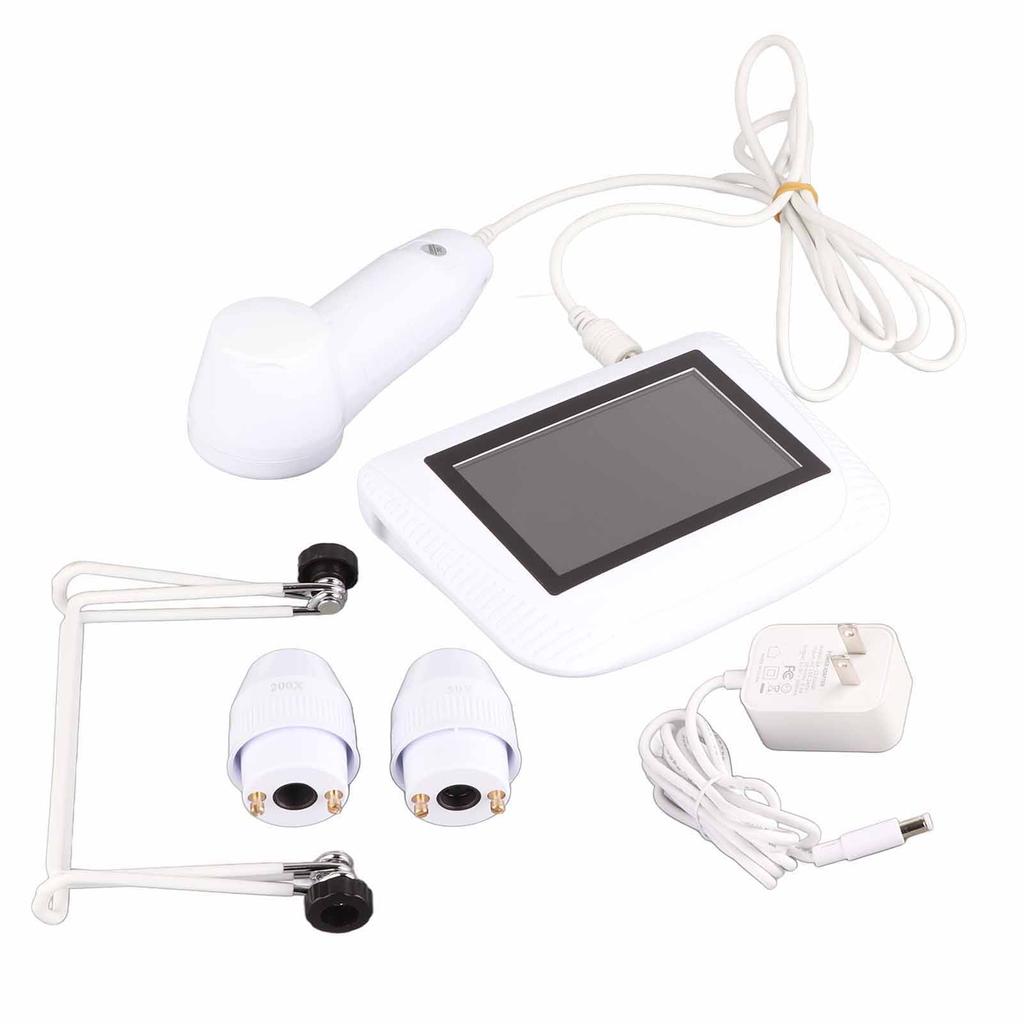 5 Inch Rechargeable Scalp Hair Follicle Oil Moisture Magnifying Detector Analyzer Skin Pigment Tester