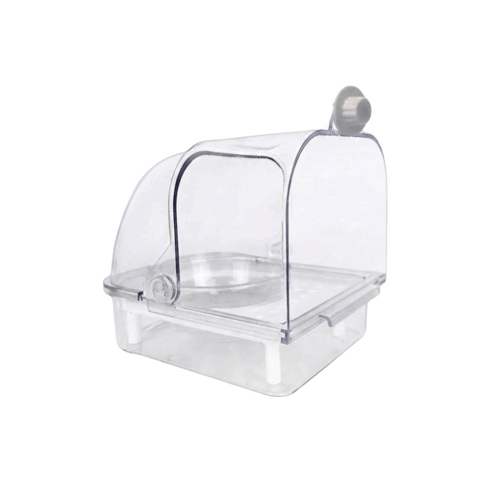 Detachable Bird Bath Cage Splash Proof Parrot Shower Box Parrot Bathing Pool Small Medium Birds