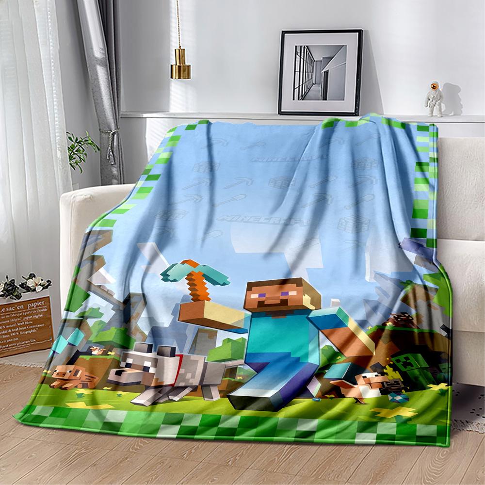 Minecraft 491 Blanket Soft Warm Cozy Perfect for Office Chair Couch Sofa All-Season Use Warmthful Decor Ideal Gift for Friends Family Couples Picnic