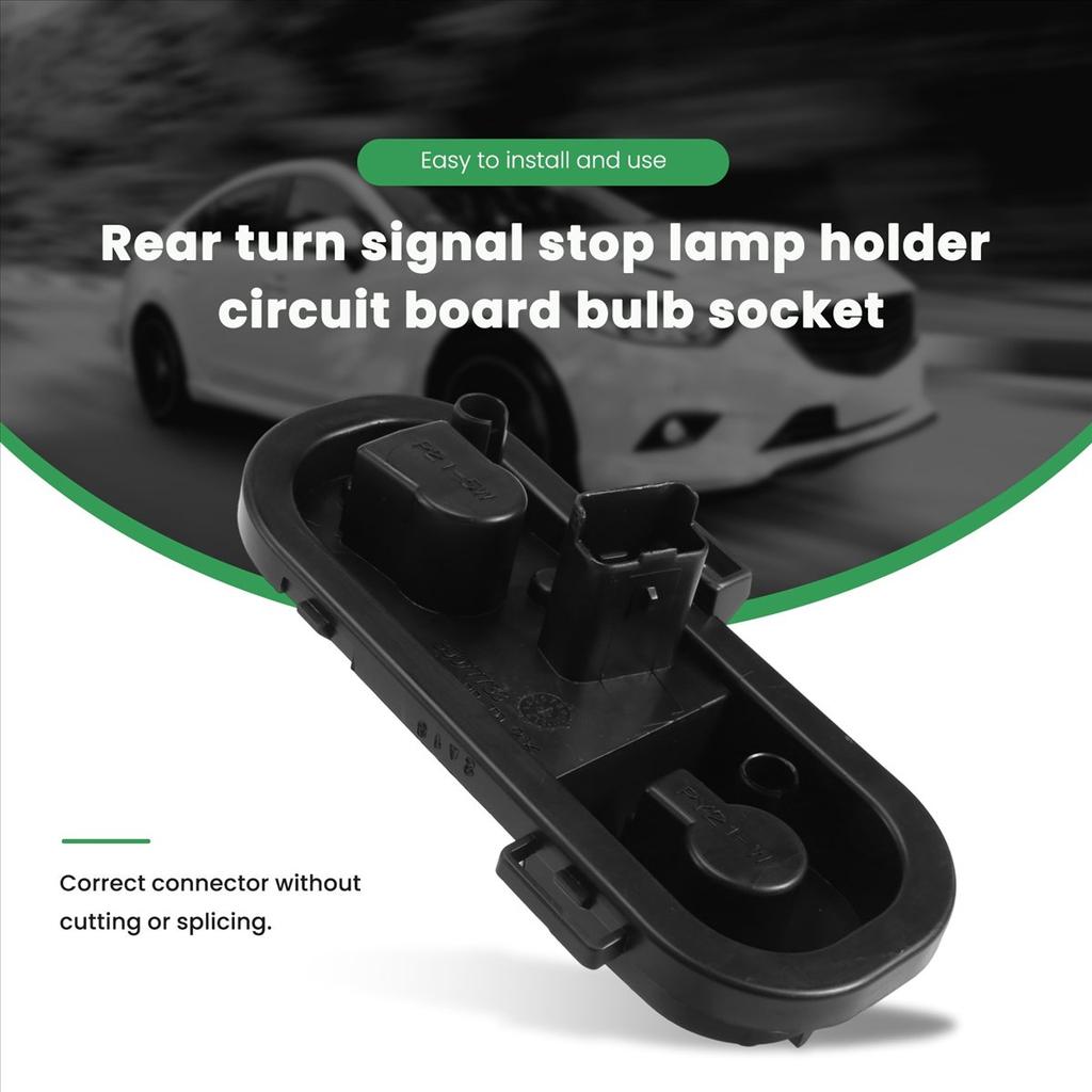 For Nissan Qashqai 2008-2015 Left Rear Tail Light Bulb Holder Tail Light Brake Light Stop Lamp Bulb Hole Bulb Socket