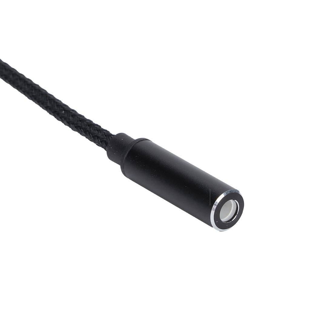 USBC to 3.5mm Female Headphone Adapter Type C Headphone Adapter Nylon Cable(Blue )