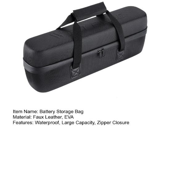 Сумка для хранения велосипедного аккумулятора с ручкой, ударопрочная, водонепроницаемая, большая емкость, защита для хранения аккумулятора электронного велосипеда, безопасная сумка, принадлежности для велосипеда
