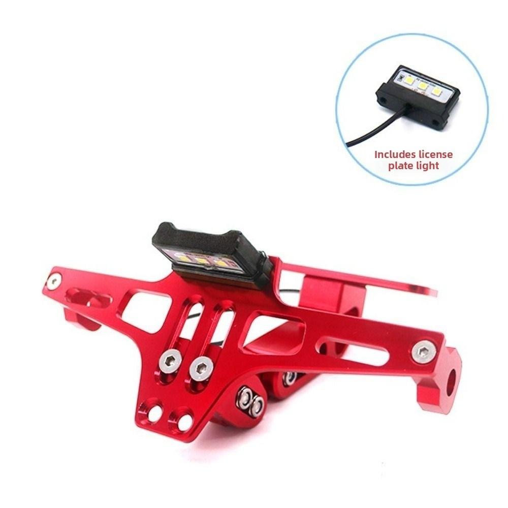 Adjustable License Plate Bracket Aluminum Zinc Zinc Alloy Registration Plate Holder Motorbike Parts