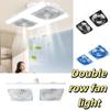 60W Power LED Ceiling Fan Double Blades Ceiling Fan Light Fan Lamp Remote Control Fan  Kitchen Use