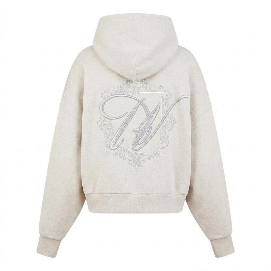 Jack Wills Girls Emblem Cotton Blend Embroidered Drawstring Hoodie