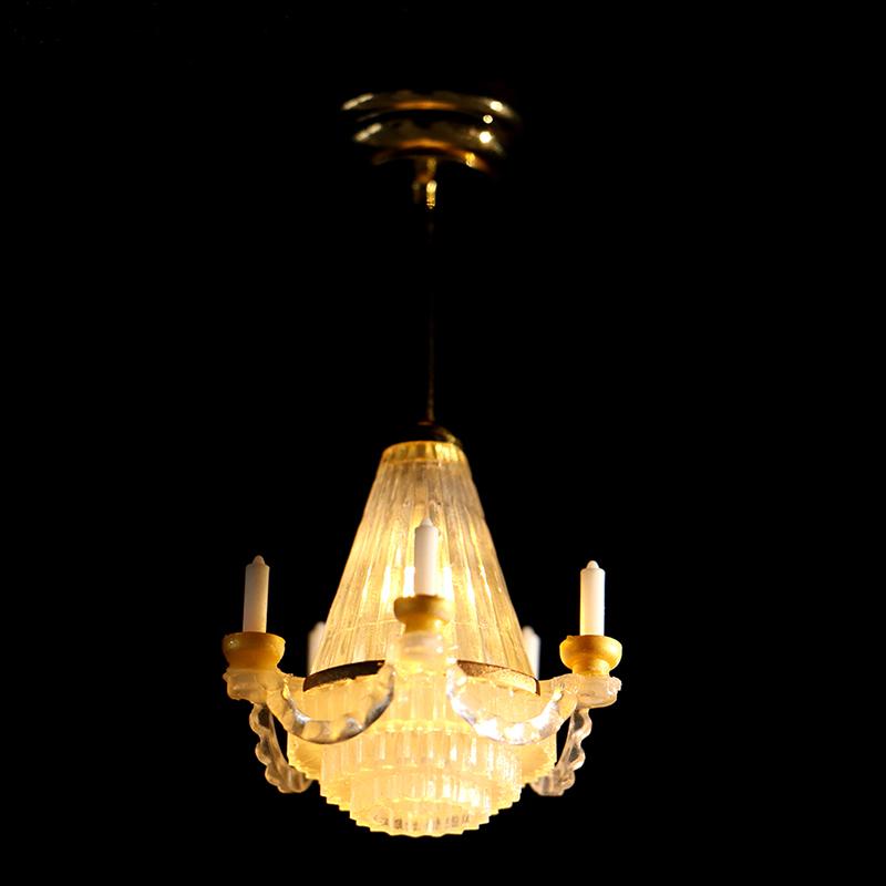 1:12 Dollhouse Miniature Ceiling Lamp LED Lamp Wall Light Living Room Decor Toy