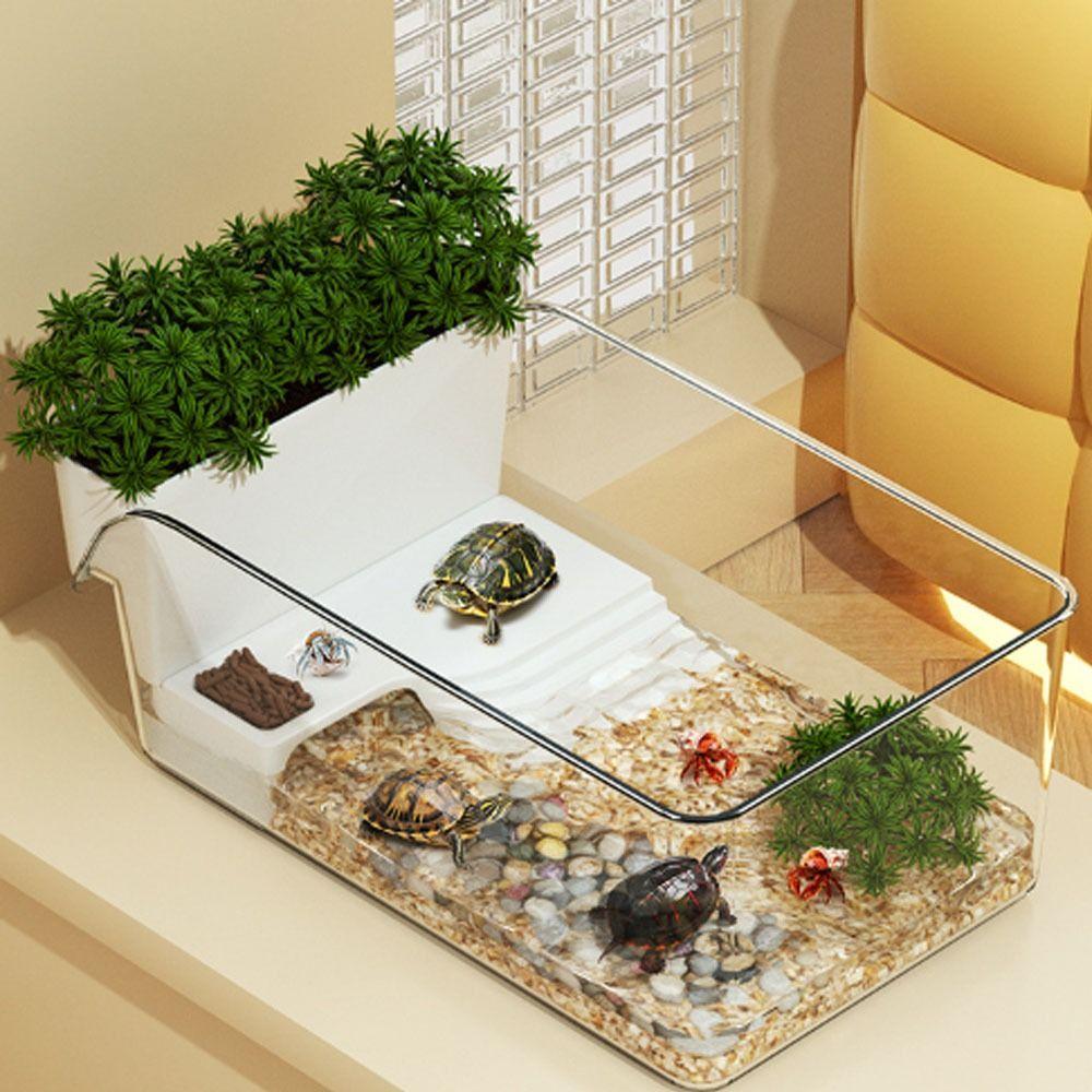 Ecological Landscaping Landscape Turtle Tank  for Pet Turtles Hermit Crabs Tortoise Adoption