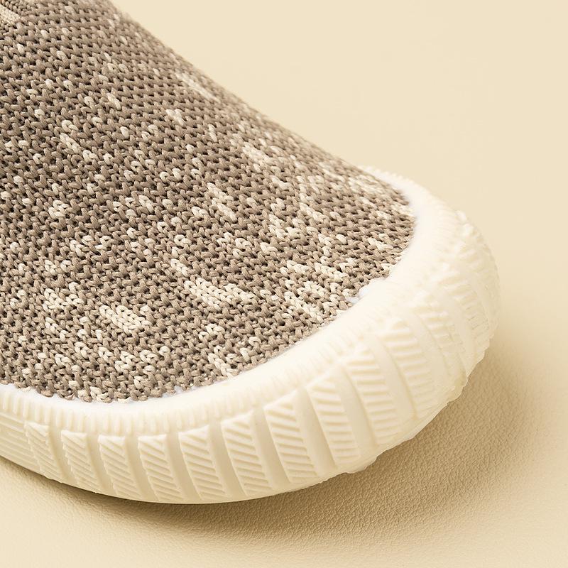 Весенне-Летние Детские Слипоны из Сетчатого Flyknit - Повседневные Унисекс с Мягкой Подошвой из ТПР