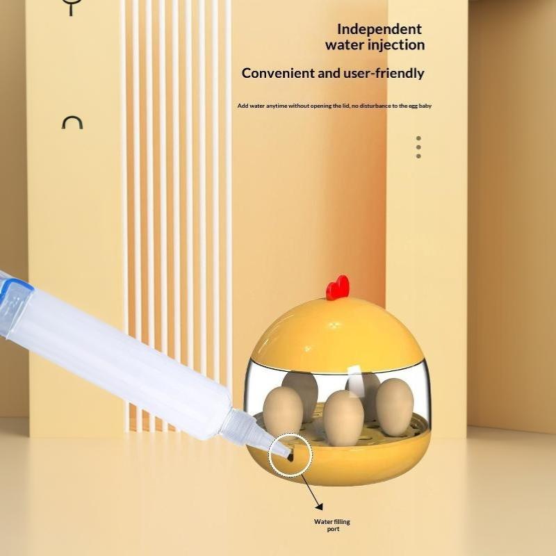 Fully Automatic Mini Egg Incubator User Friendly Clear Cover Constant Temperature Circulating for Newbie Egg Hatching