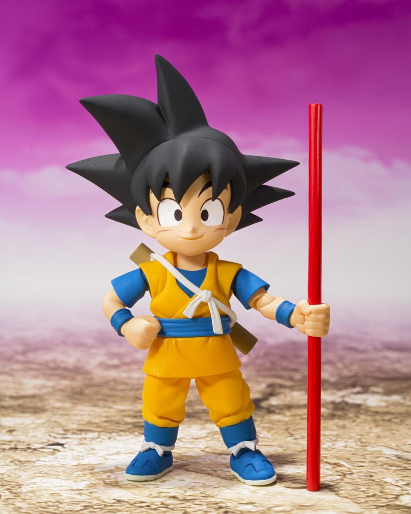 TAMASHII NATIONS Dragon Ball DAIMA Son Goku 70mm PVC ABC Painted Movable Figure S.H.Figuarts (mini) -DAIMA- Approx. &