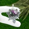 Oval Natural Ruby Zosite Bezel Handcrafted Ethnic New Pendant Jewelry 925 Silver