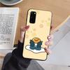 AH37 Lazy Egg Gudetama черный чехол для Samsung Note 20 Lite S24 Ultra S23 S22 A05 A06 A11 A71 A15 A16 A13 A24 A25 A33 A52 A53 M55 M35 мягкий чехол