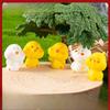 Micro Landscape Decoration Cartoon Cute Yellow Chicken Resin Decoration Succulent Pot Desktop Car Landscape Decoration