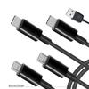 50см 4-в-1 Решение для зарядки - USB на двойной Type-C и двойной micro USB Кабель-шнур для Зарядки Мобильных Телефонов Powerbanks
