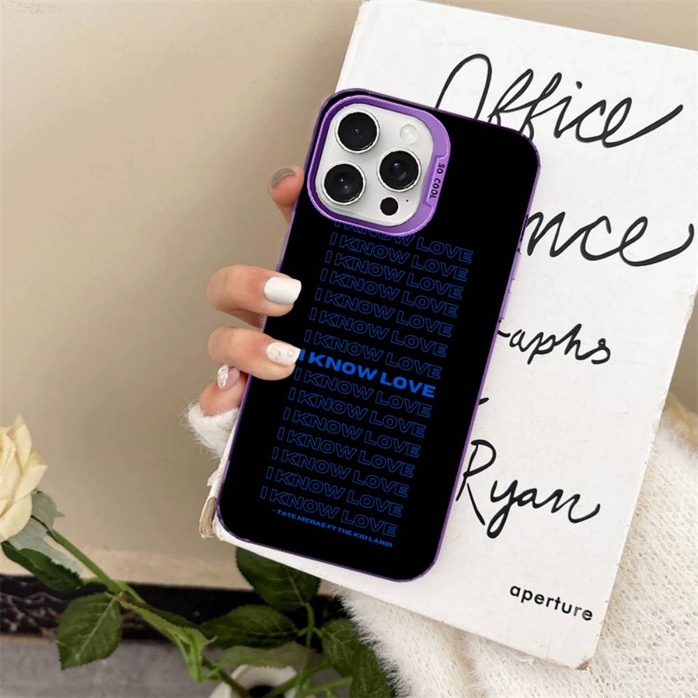 Чехол для телефона певицы Тейт Макрей Для iPhone 16 15 14 13 12 11 Pro Max 17 Plus Цветной чехол