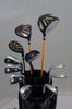 WORLD EAGLE Outlet Golf Club Set for 11 Lightweight Caddy Back with Head Flex R Beginners, Righthanded, Pieces, (черный) Чехол, мужской 5Z-черный