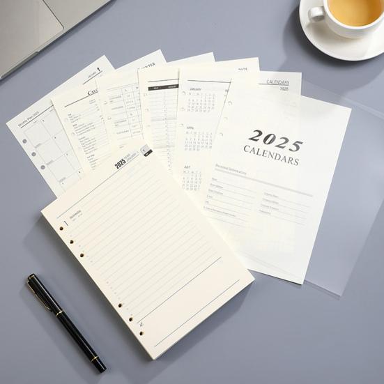 Блокнот Core толстый гладкий пишущий чернилостойкий планировщик сменная бумага 2025 календарь с отрывными листами планировщик