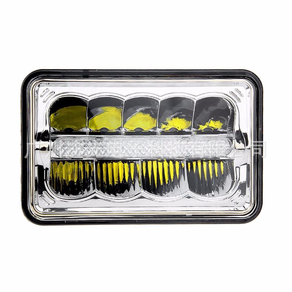 4x6 LED Headlight for Jeep: High/Low Beam Off-Road Truck Modification