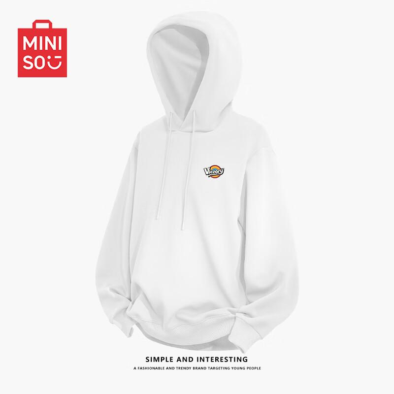 MINISO Мужская повседневная толстовка оверсайз с капюшоном