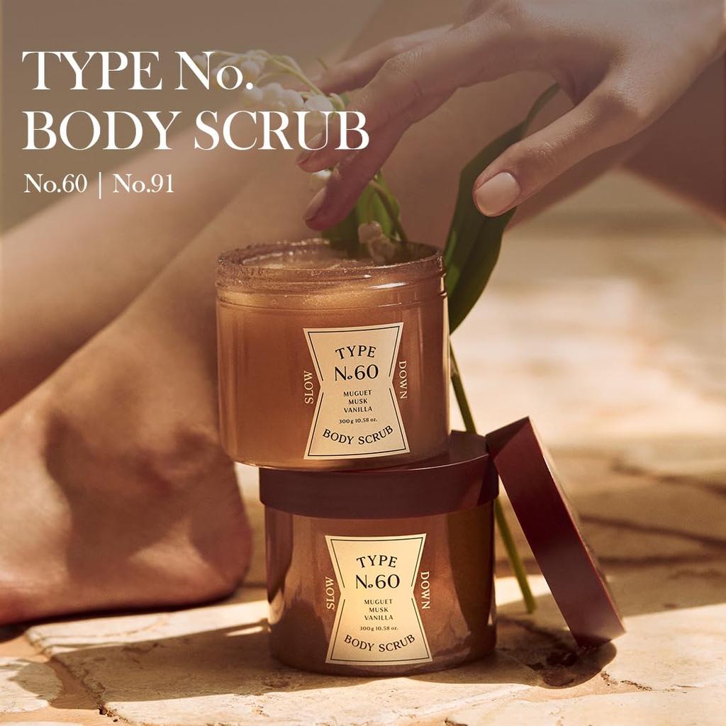 Type Body Scrub 60 SLOW DOWN Seoul Korean A Refreshing Soapy Scent with the Sweetness of Vanilla and a Subtle Hydrating Scrub for Sensitive