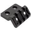 [Ryohin Buhin] M-LOK & KeyMod Compatible Offset 20mm Rail Mount, 3-Slot Aluminum Alloy, Black