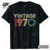 Birthday Gift Short Sleeved 54 Years Old Born In 1970 Shirt 54th Birthday Summer Retro Vintage 1970 Graphic  Tshirt