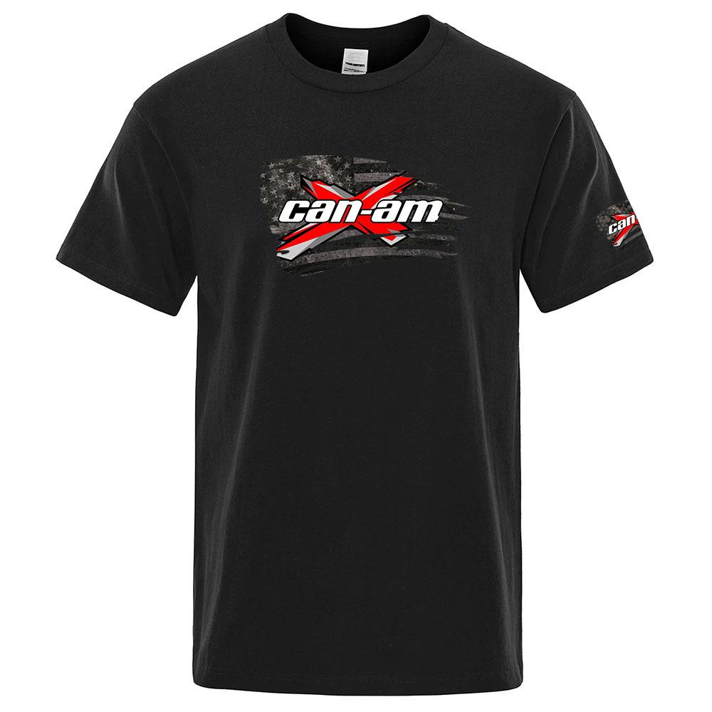 Brp Can Am Motorcycle Print 2026 New Unisexs Summer Ordinary Short Sleeve Sport T Shirt Fitness Breathable Versatile Tops