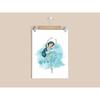 Nistio® Disney Princess Ballerina Wall Art Prints, Princess Playroom Decor, Elsa, Cinderella, Ariel, Snow White, Belle, Jasmine, Princess Anna,