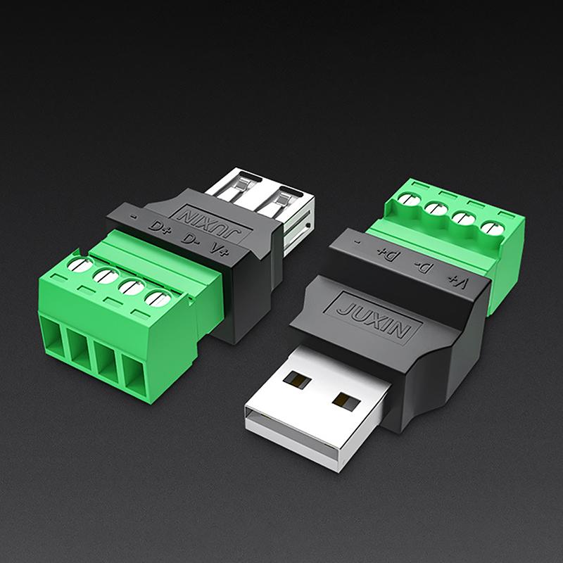 USB-разъем без пайки USB-штекер папа/мама Разъем для мобильного телефона, клавиатуры, мыши USB-штекер