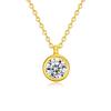 S925 Sterling Silver Moissanite Cross Pendant Clavicle Necklace for Women Luxury Sparkling Fine Jewelry Gift