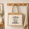 Sac Cabas Jute avec Poche J’peux pas je suis Maître-nageur J'peux pas minimaliste | Toile de Jute et Coton 21 L Fond Plat Anses 65