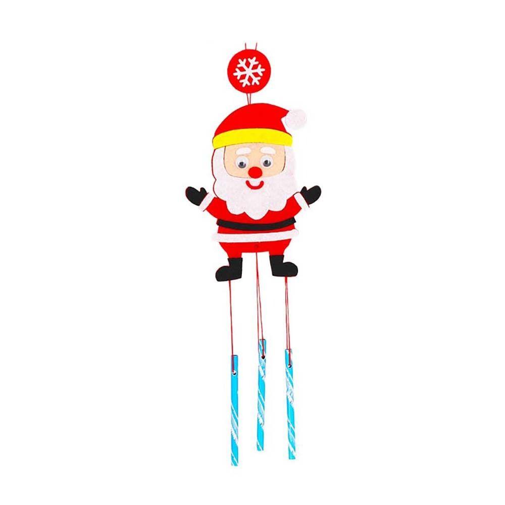Stickers DIY Ornaments For Kids Children Christmas Toys Wind Chimes Windbell Christmas Decoration