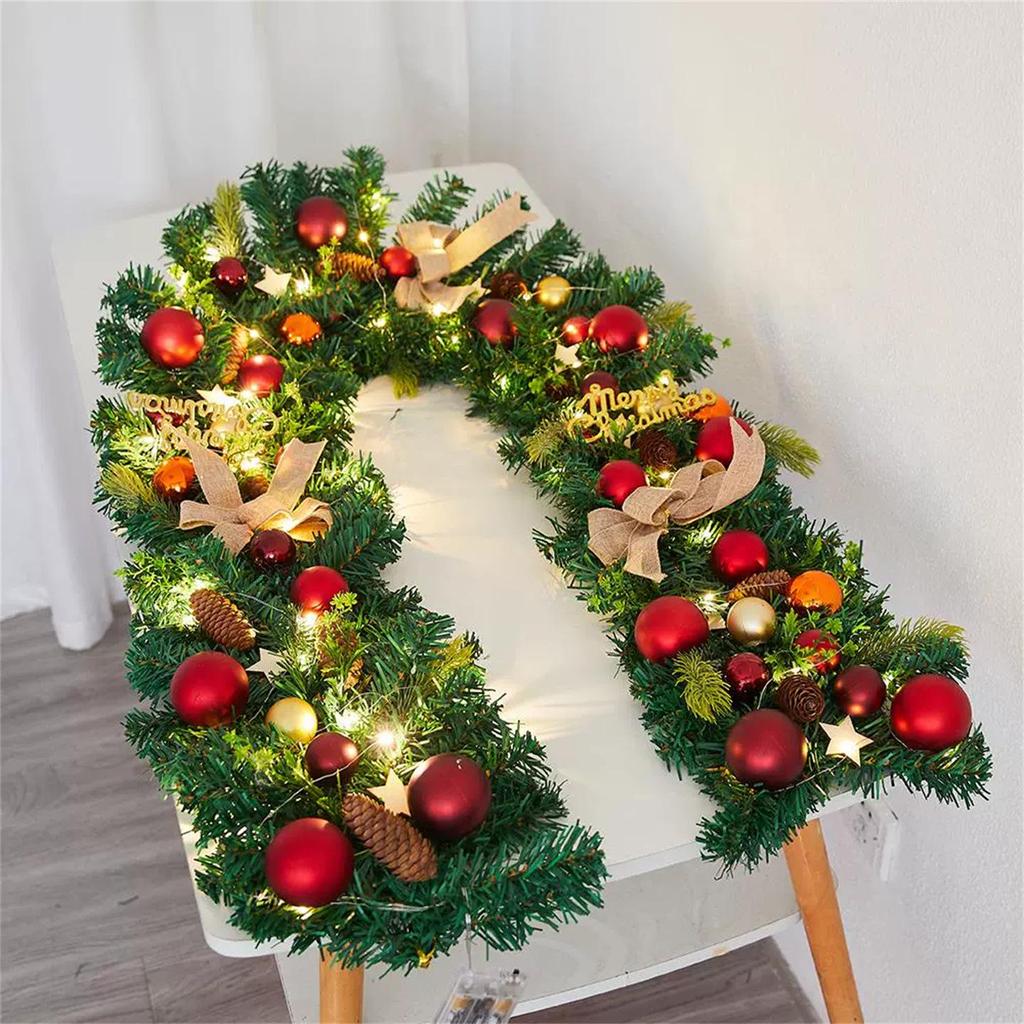Christmas Wreath Vine: Door and Window Hanging Ornament for Festive Decor