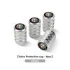 Hub Caps 4Pcs Car LOGO Tire Valve Cap Waterproof Auto Accessories For Alfa Romeo Giulietta GT 159 147 156 Mito Brera Giulia SpidEP3 