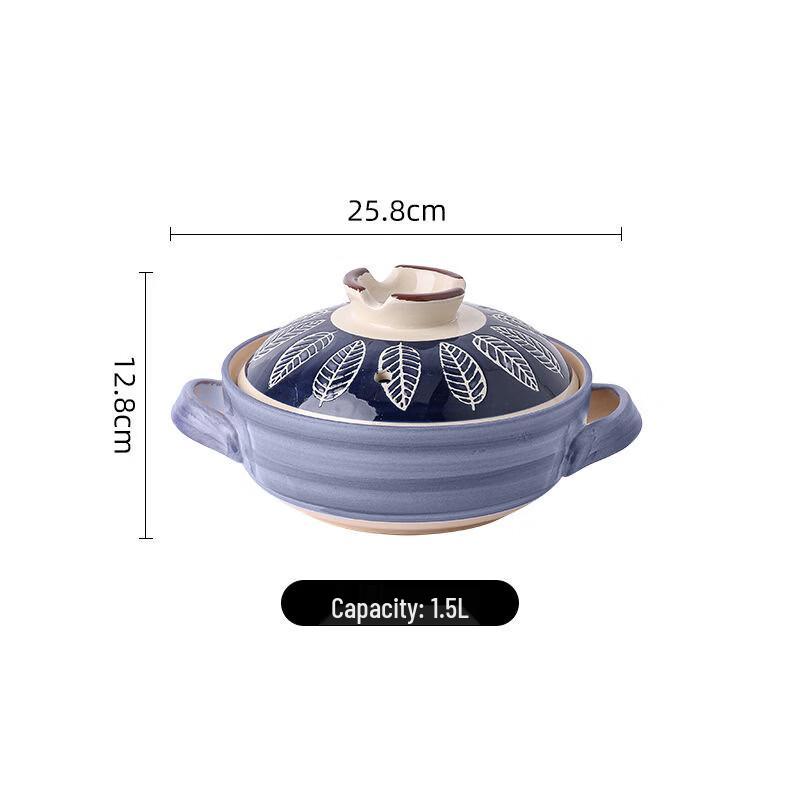 High-Temperature Ceramic Casserole Pot