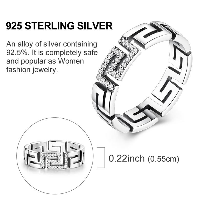 Original 925 Silver Shine Zircon Wedding Ring Simple Ring for Women Love Fashion Stackable Rings Popular Anniversary Jewelry