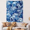 "Blue Ocean Waves Tapestry Design" Patterned Tapestry Decorative Wall Hanging, Home Bedroom Living Room Decor