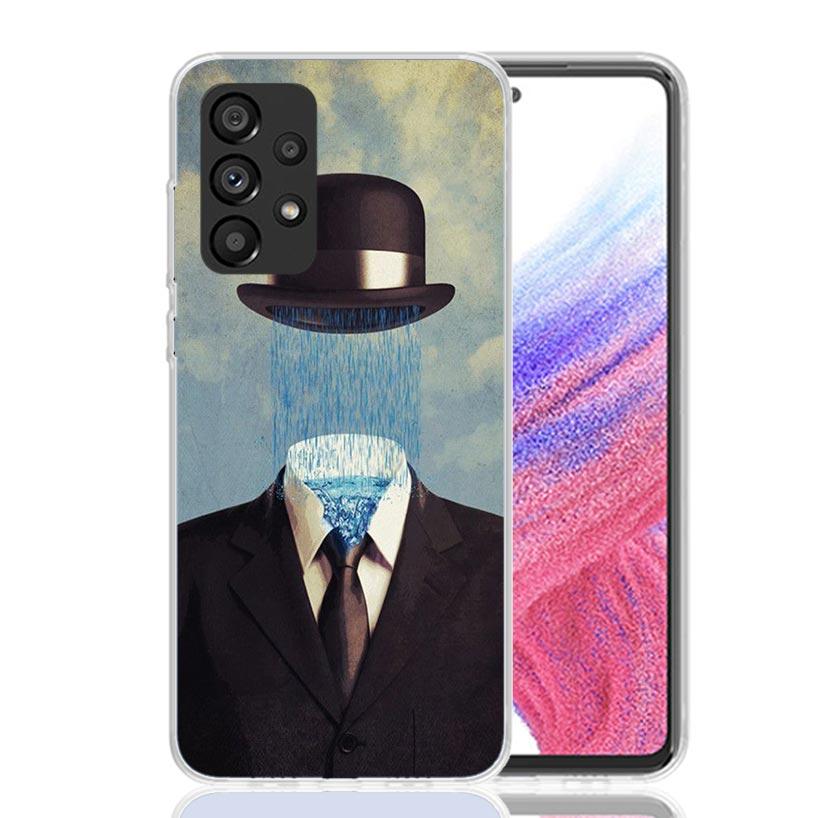 Чехол для телефона с рисунком Рене Магритта для Samsung Galaxy A17 A16 A14 A15 A13 A57 A56 A54 A55 A53 A37 A36 A34 A35 A33 A26 A24 A25 A23 Gala