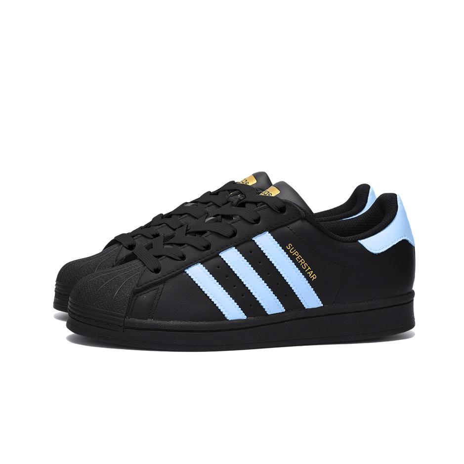 adidas Оригинальные SUPERSTAR Нескользящие Устойчивые к истиранию Низкие Кеды для скейтборда Унисекс Черный EG4959(Команда189-)