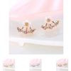 1 Pair Women Ear Studs Party Wedding Flower Earrings Exquisite Delicate Jewelry Dress Up Decoration Friendship Gift