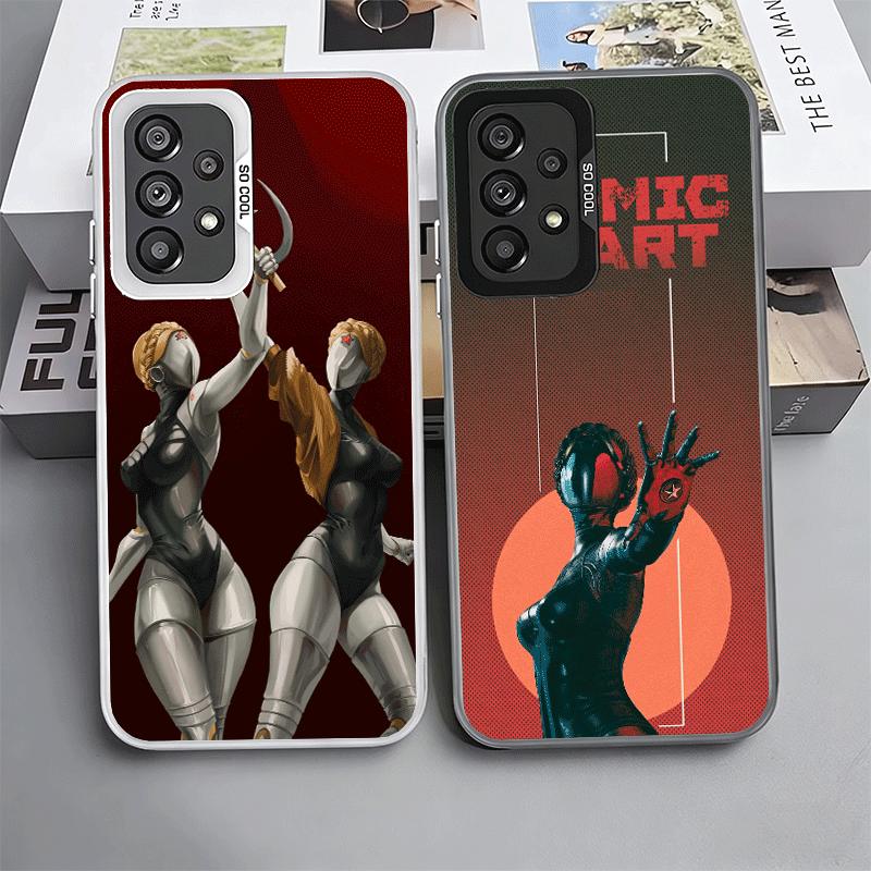 Ударопрочный чехол для телефона Atomic Heart для Samsung A17 A16 A15 A14 A37 A57 A36 A56 A26 A35 A55 A25 A34 A54 A24 A13 A23 A33 A53