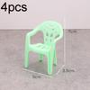 4PCS Mini Support Miniature Items Armchair Plastic Backrest Chairs For 1/6 Dollhouse Accessories Doll Furniture