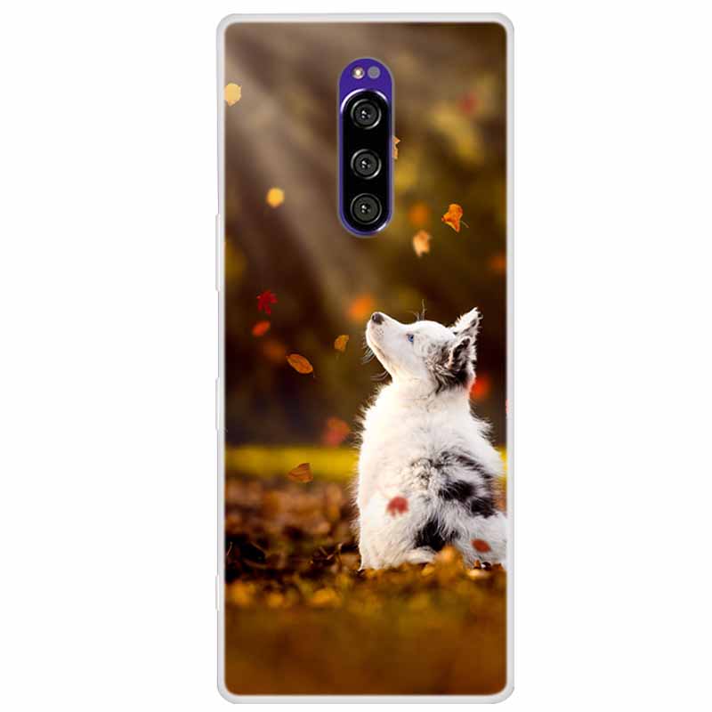 Мягкий силиконовый чехол для Sony Xperia 1 Чехол Модный прозрачный чехол с тигром для Sony Xperia1 XZ4 SO-03L SOV40 J8110 Бамперы