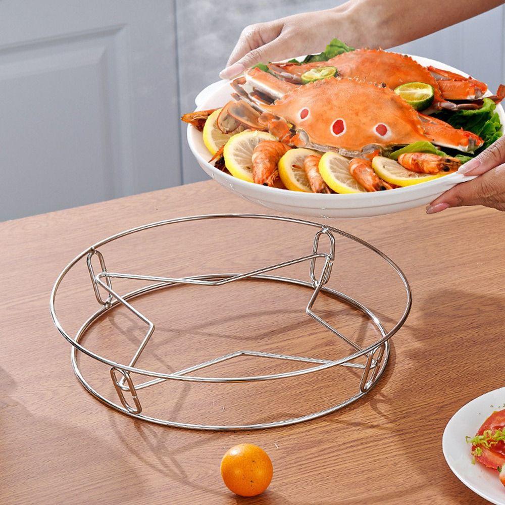 1Pcs Stainless Steel Pot Rack Thickened Steamer Pan Rack Holder New Kitchen Steamer Wok Rack
