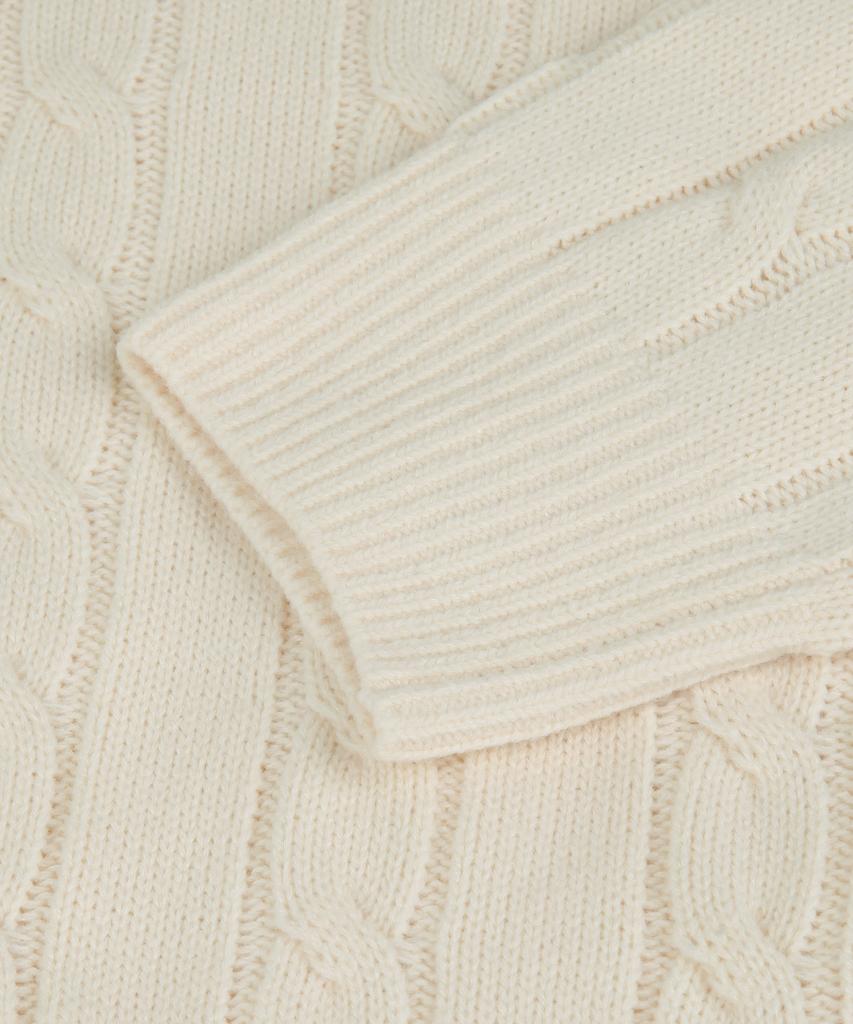 ORIGINALDAY Oversized Round Cable Knit Ivory
