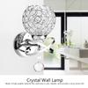 Modern Crystal Wall Lamp Bedside Night Light Bedroom Living Room Hall Lighting