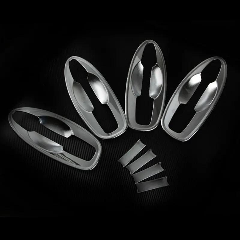 For Renault Kadjar 2015-2017 1Set ABS Chrome Door Handle Bowl Frame Cover Trim Exterior Decoration Cap Car Accessories